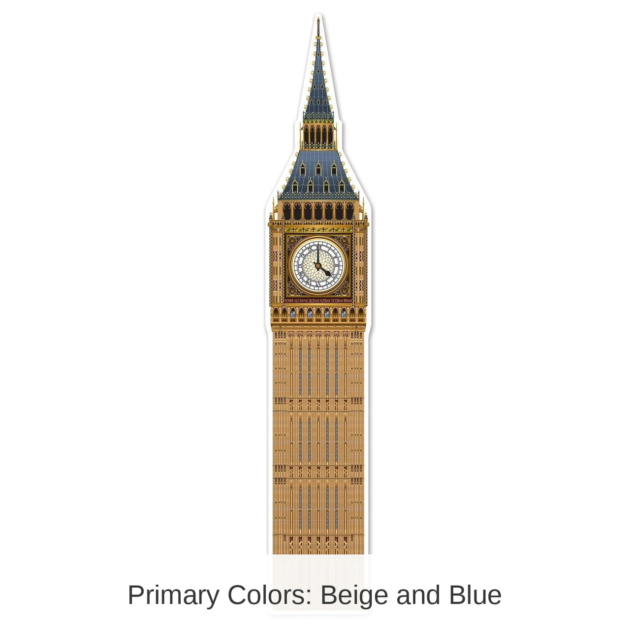 12 Pack Bulk Jointed Big Ben Party Decoration