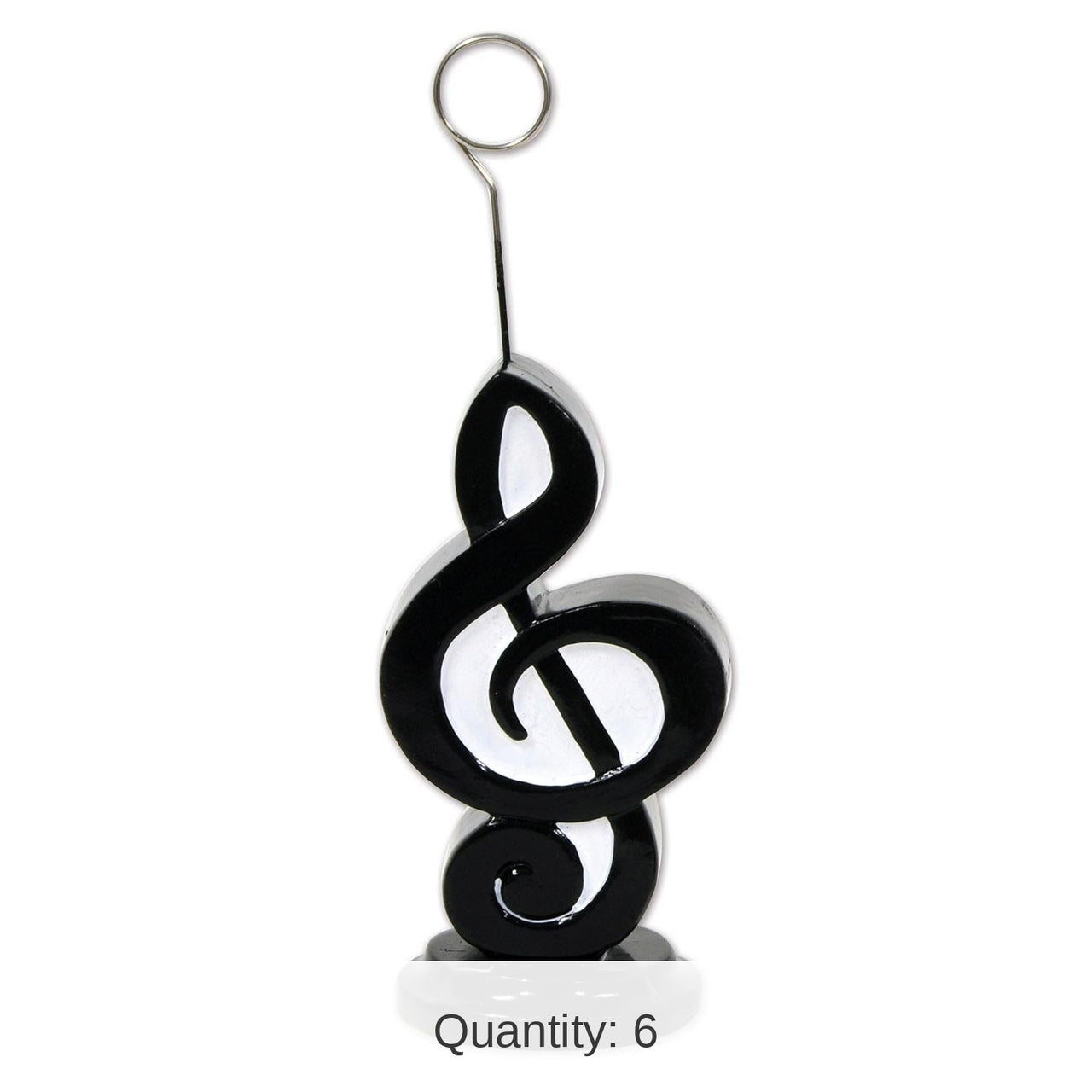6 Pack Bulk Musical Note Photo/Balloon Party Holder