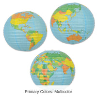 12 Pack Bulk Globe Party Paper Lantern