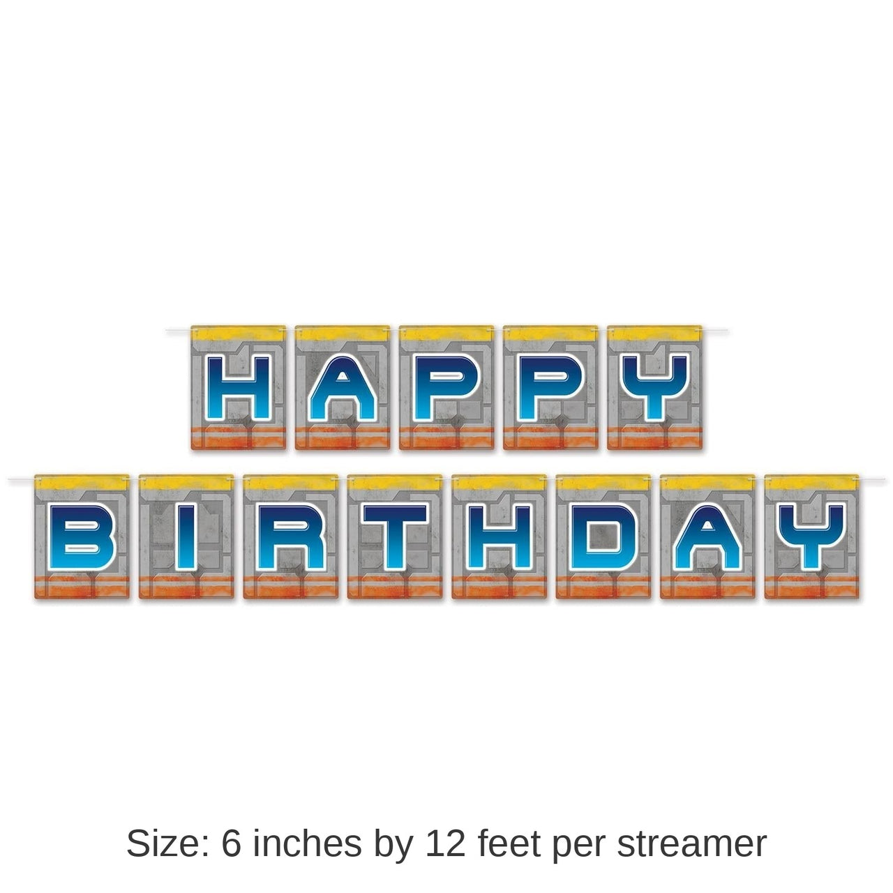 12 Pack Bulk Birthday Space Party Streamer