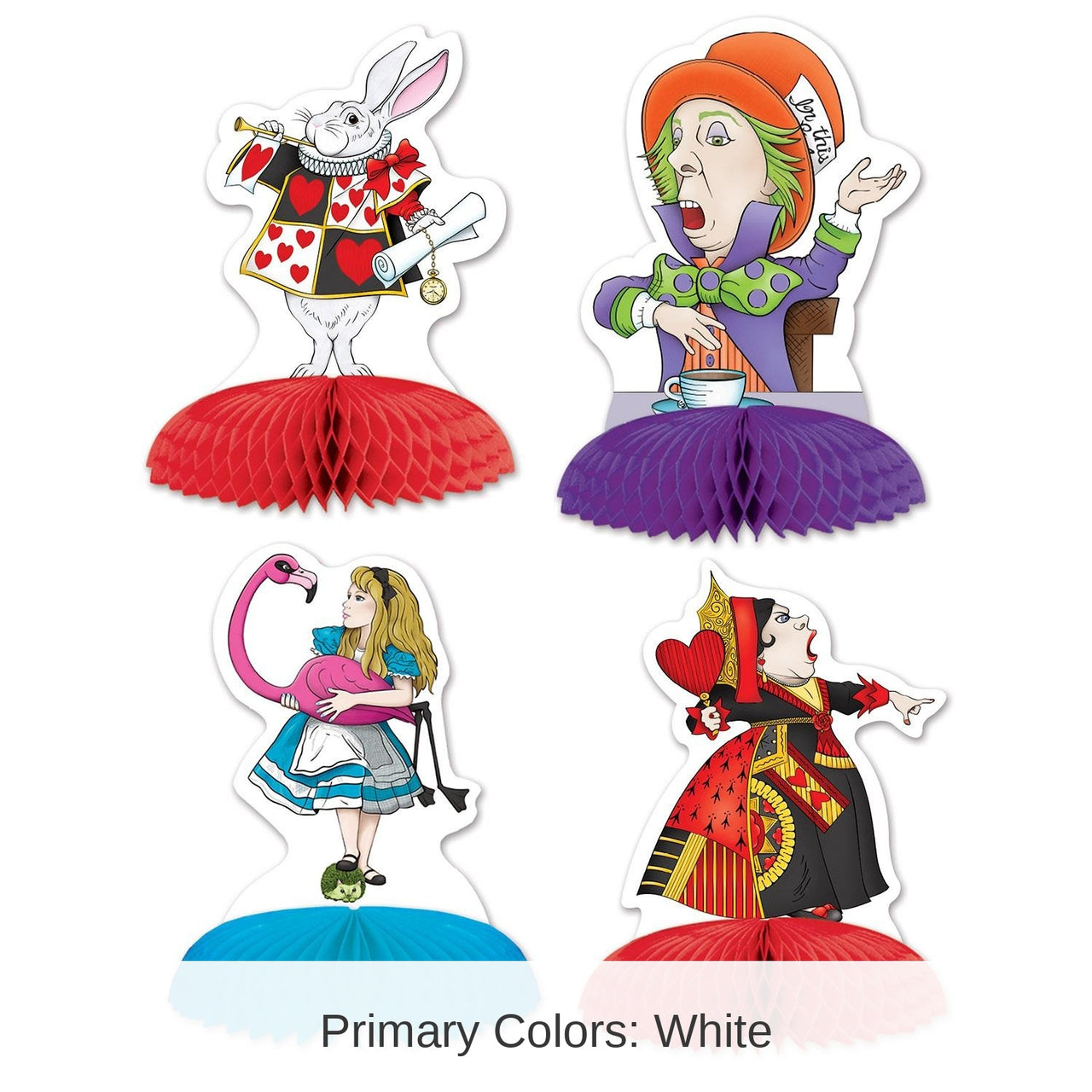 48 Pack Bulk Alice In Wonderland Party Mini Centerpieces