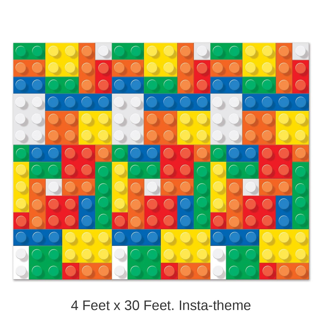 6 Pack Bulk Building Blocks Party Backdrop