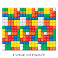 6 Pack Bulk Building Blocks Party Backdrop