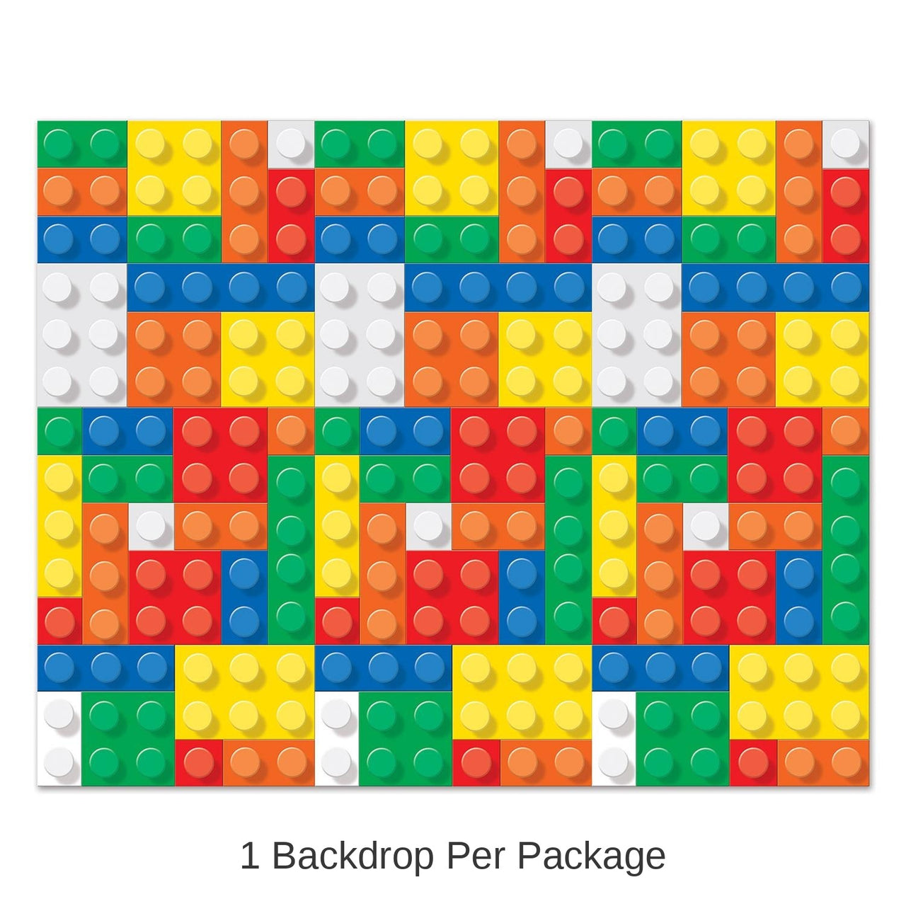 6 Pack Bulk Building Blocks Party Backdrop