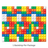 6 Pack Bulk Building Blocks Party Backdrop