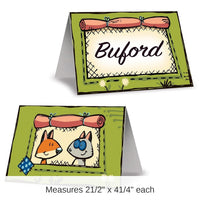 96 Pack Bulk Woodland Friends Party Place Cards