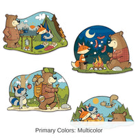 48 Pack Bulk Woodland Friends Party Cutouts