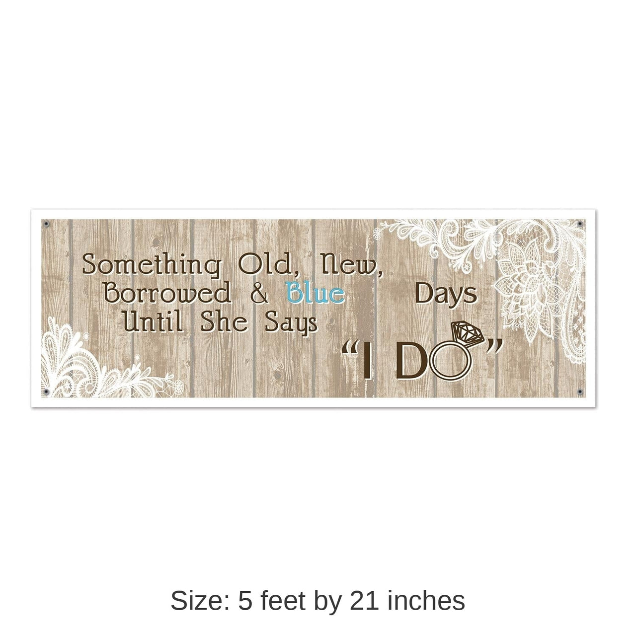 12 Pack Bulk Rustic Wedding Sign Banner
