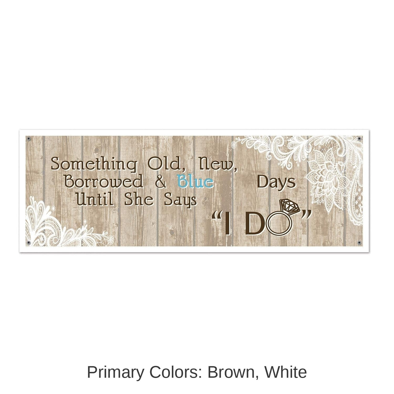 12 Pack Bulk Rustic Wedding Sign Banner
