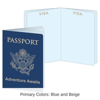 48 Pack Bulk Around The World Party Passports