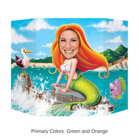 6 Pack Bulk Luau Party Mermaid Photo Prop