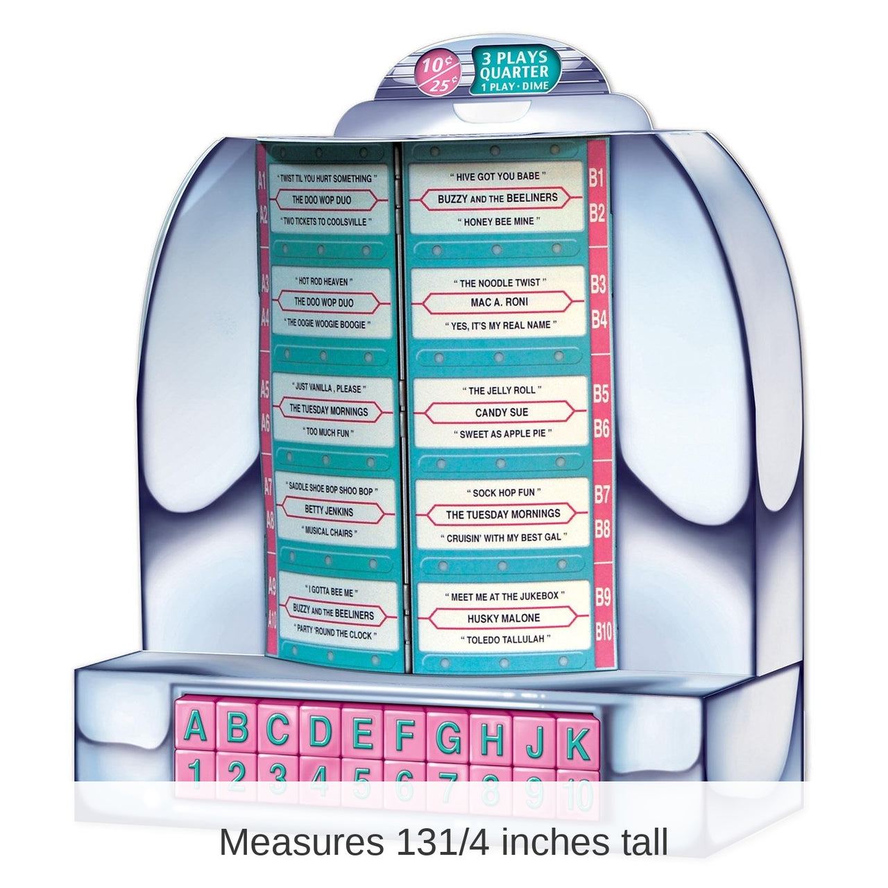 6 Pack Bulk Tabletop Jukebox Party Decoration