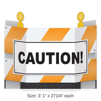 6 Pack Bulk Construction Barricade Stand-Up Decoration