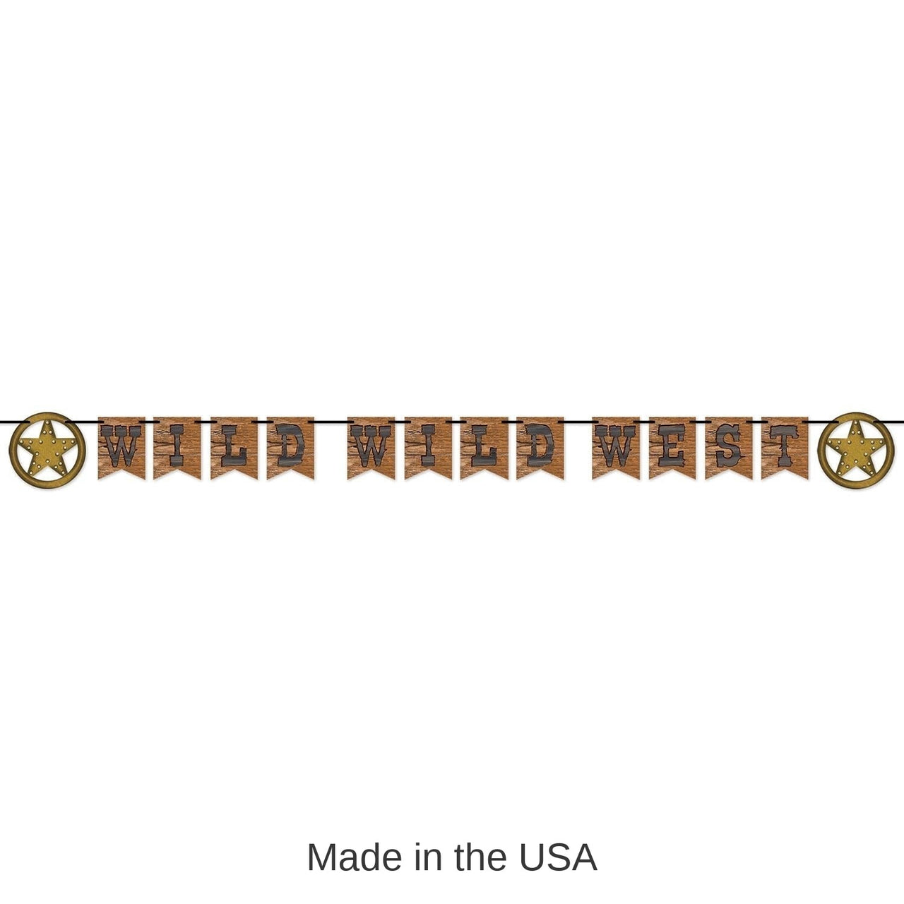 12 Pack Bulk Wild Wild West Party Streamer