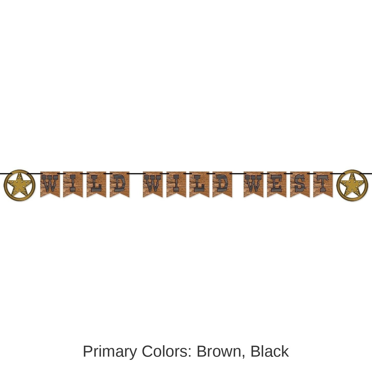 12 Pack Bulk Wild Wild West Party Streamer
