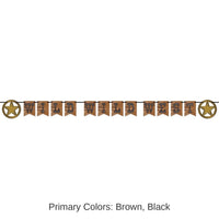 12 Pack Bulk Wild Wild West Party Streamer