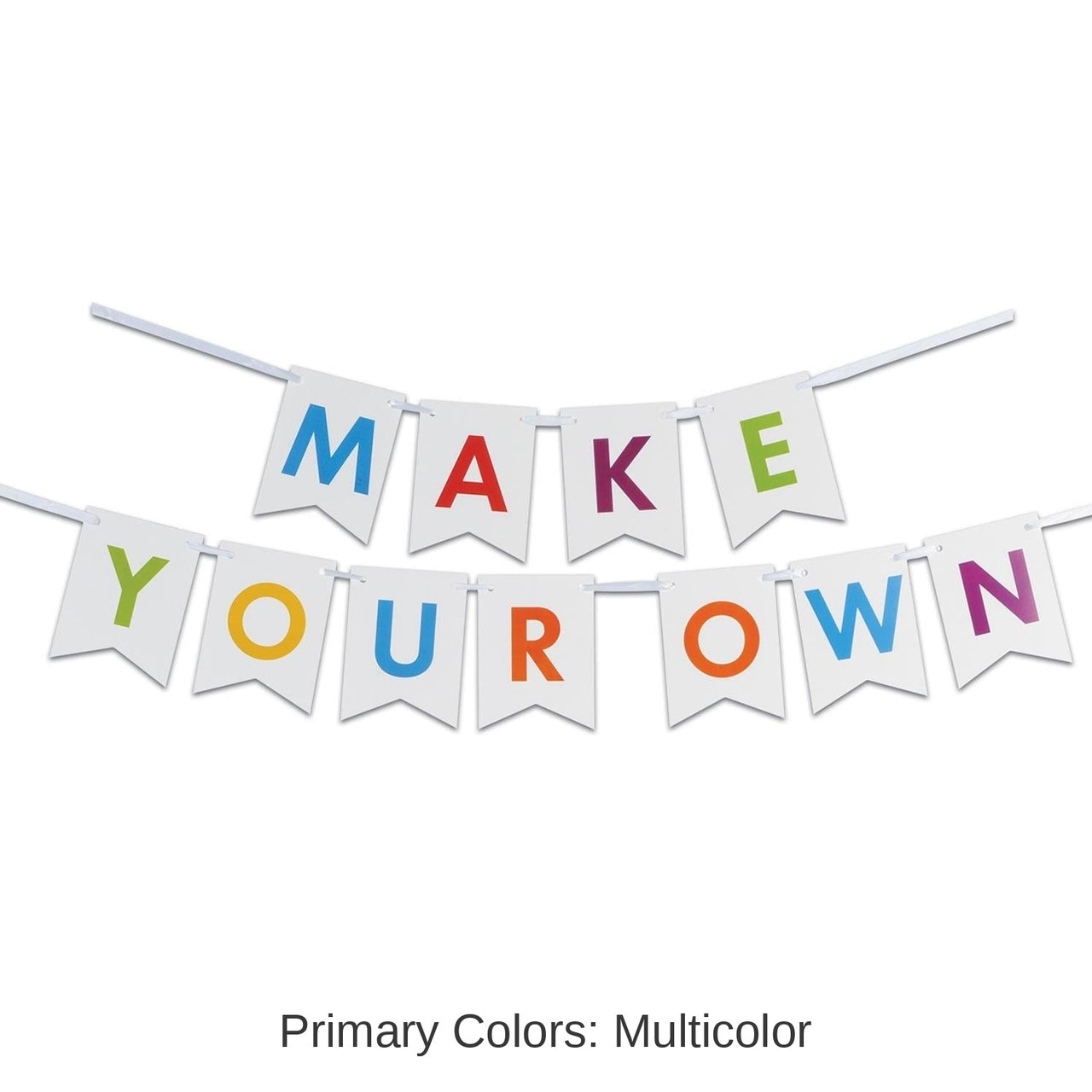 12 Pack Bulk Letter Party Streamer Kit