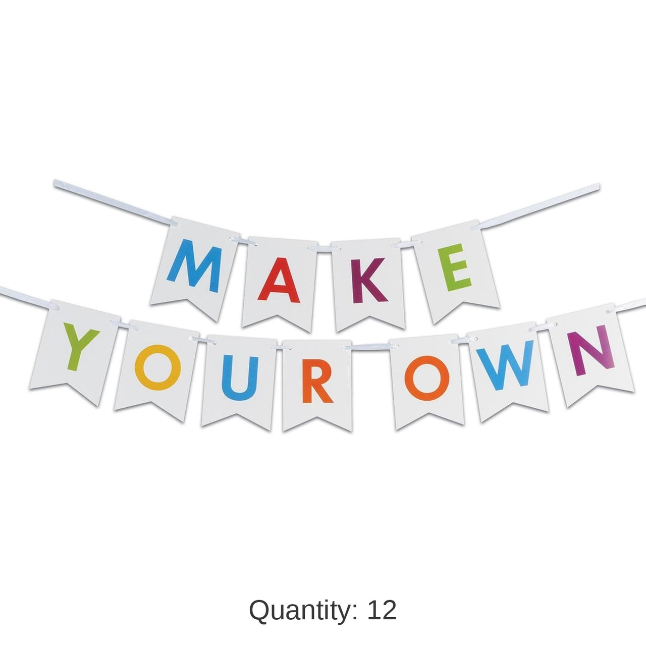 12 Pack Bulk Letter Party Streamer Kit