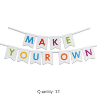 12 Pack Bulk Letter Party Streamer Kit