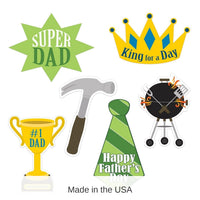 72 Pack Bulk Father's Day Cutouts
