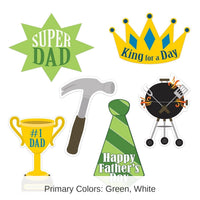 72 Pack Bulk Father's Day Cutouts
