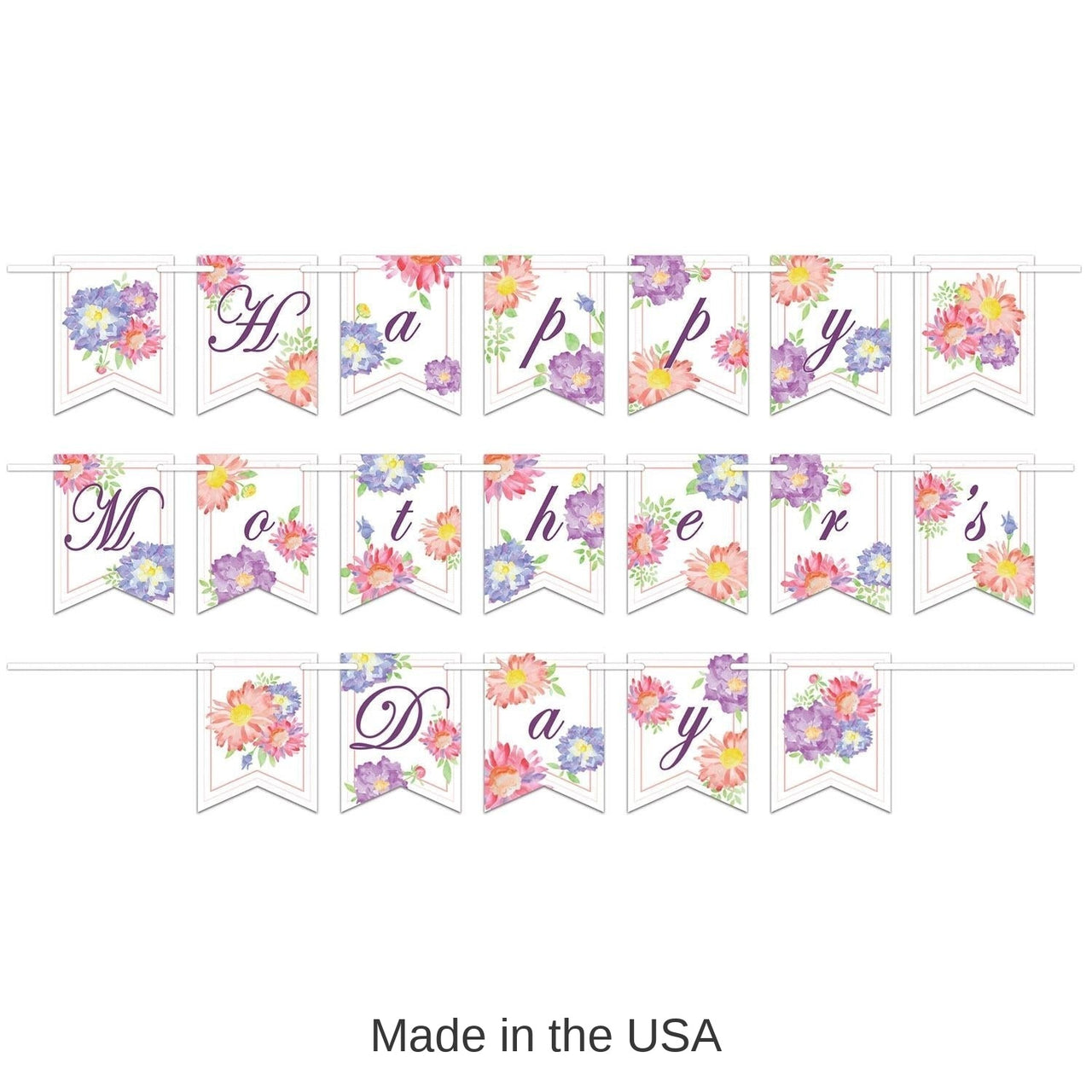 12 Pack Bulk Happy Mother's Day Streamer