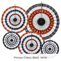 60 Piece Bulk Patriotic Accordion Party Paper Fans