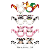 144 Pair Bulk Farm Animal Eyeglasses