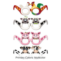 144 Pair Bulk Farm Animal Eyeglasses