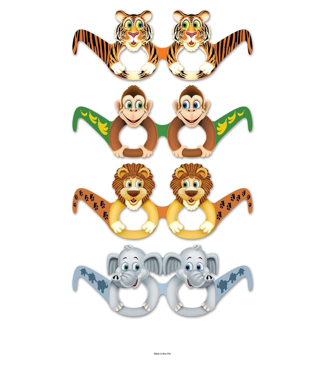 144 Pair Bulk Jungle Animal Eyeglasses