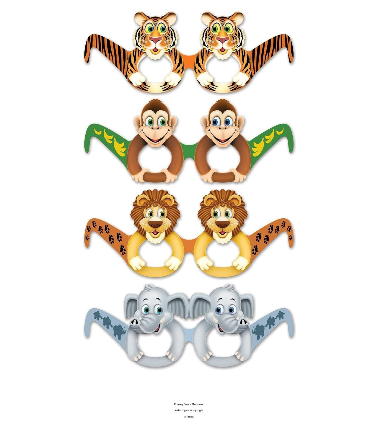 144 Pair Bulk Jungle Animal Eyeglasses