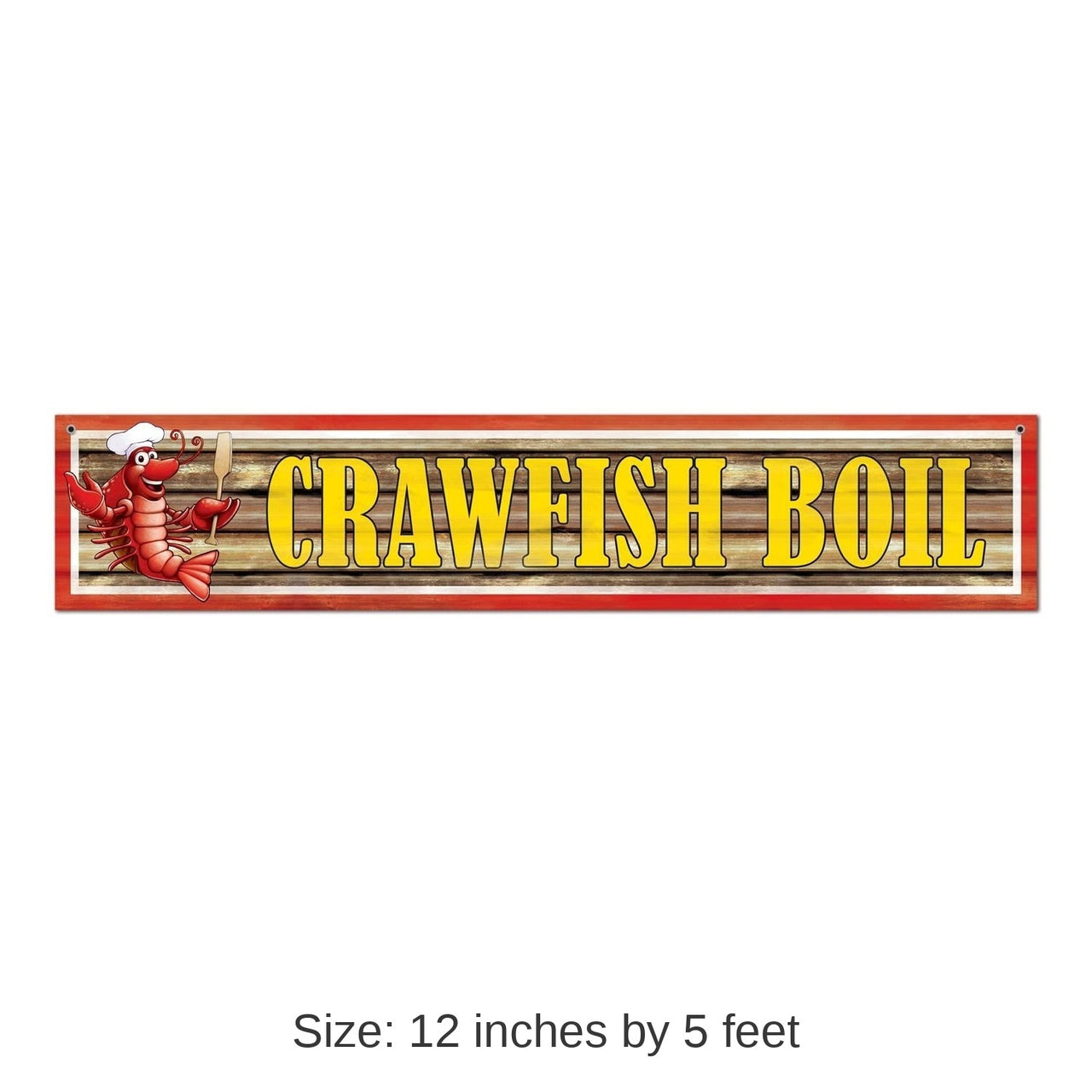 12 Pack Bulk Mardi Gras Crawfish Boil Banner