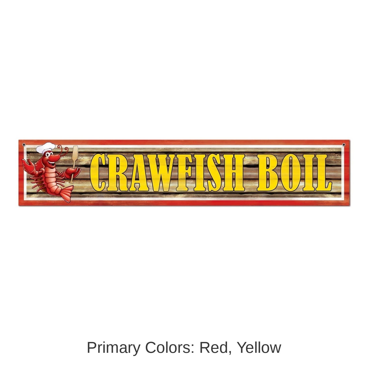 12 Pack Bulk Mardi Gras Crawfish Boil Banner