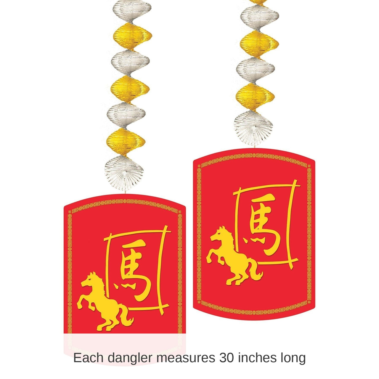 12 Piece Bulk Year Of The Horse Danglers