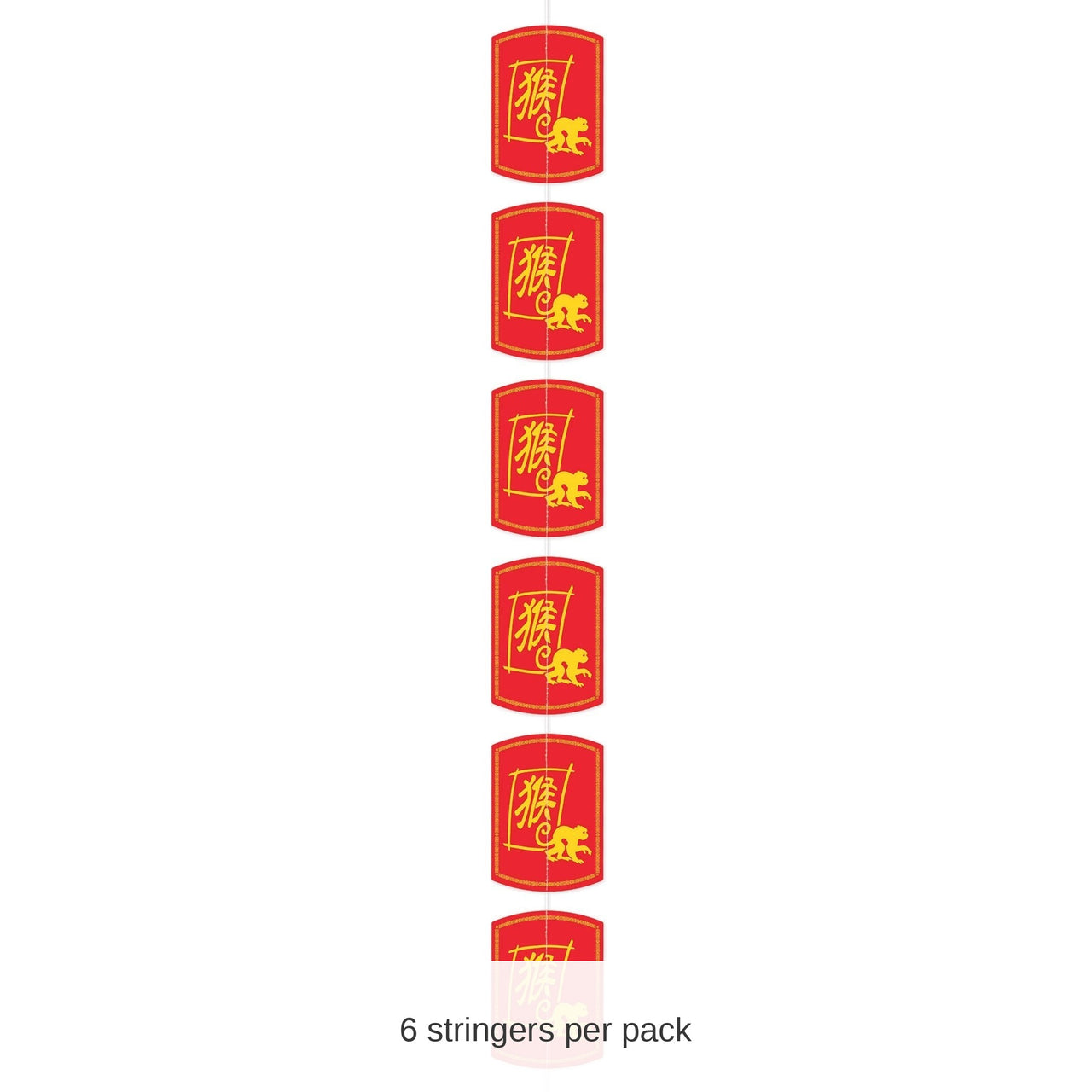 6 Pack Bulk Year of the Monkey Stringer Chinese New Year Decor