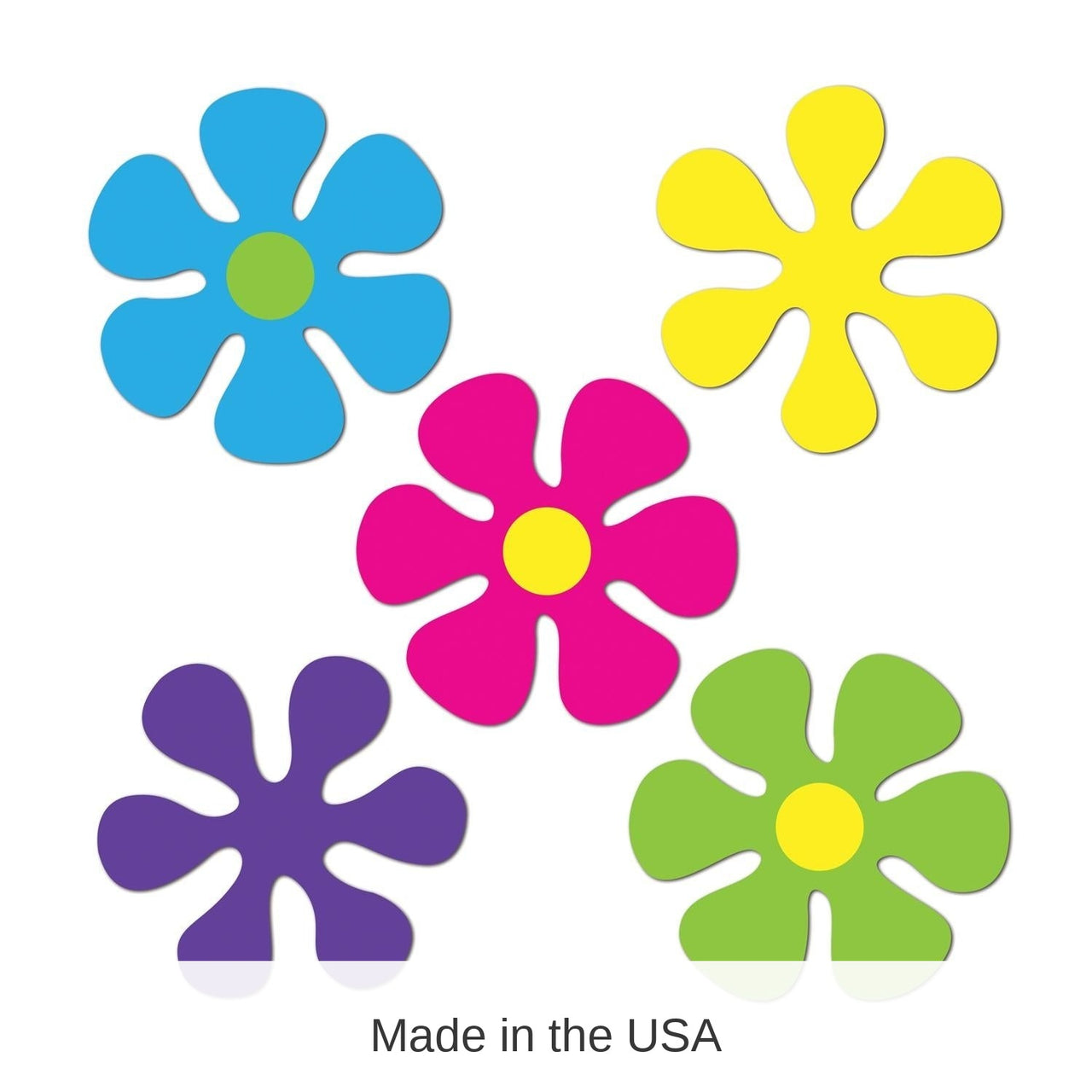 240 Pack Bulk Mini Retro Flower Party Cutouts