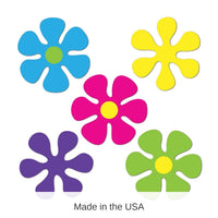 240 Pack Bulk Mini Retro Flower Party Cutouts