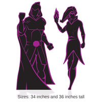 24 Pack Bulk Villain Party Silhouettes