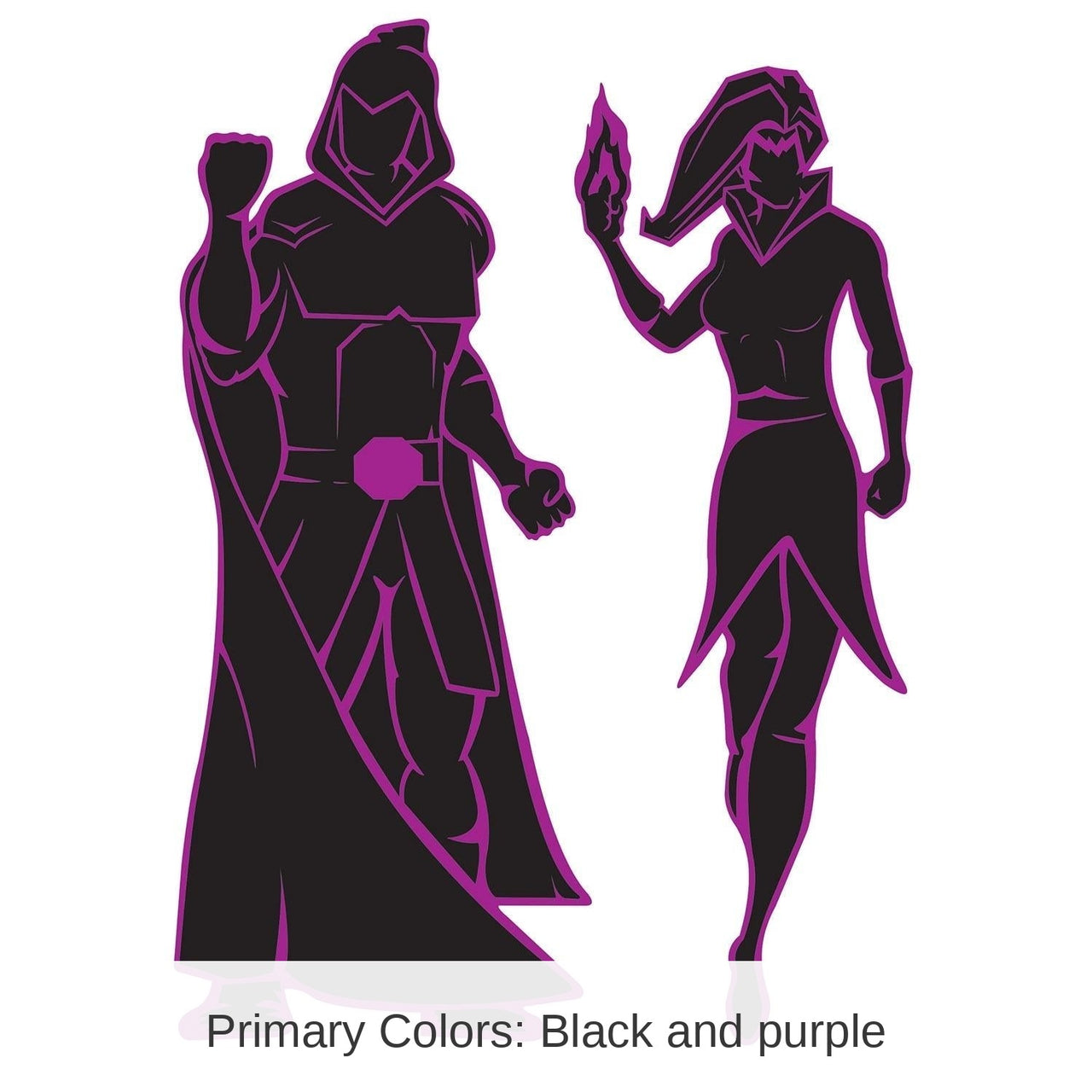 24 Pack Bulk Villain Party Silhouettes