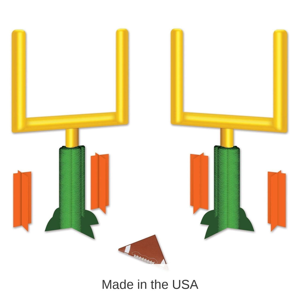 24 Pack Bulk 3-D Football Goal Post Party Centerpieces