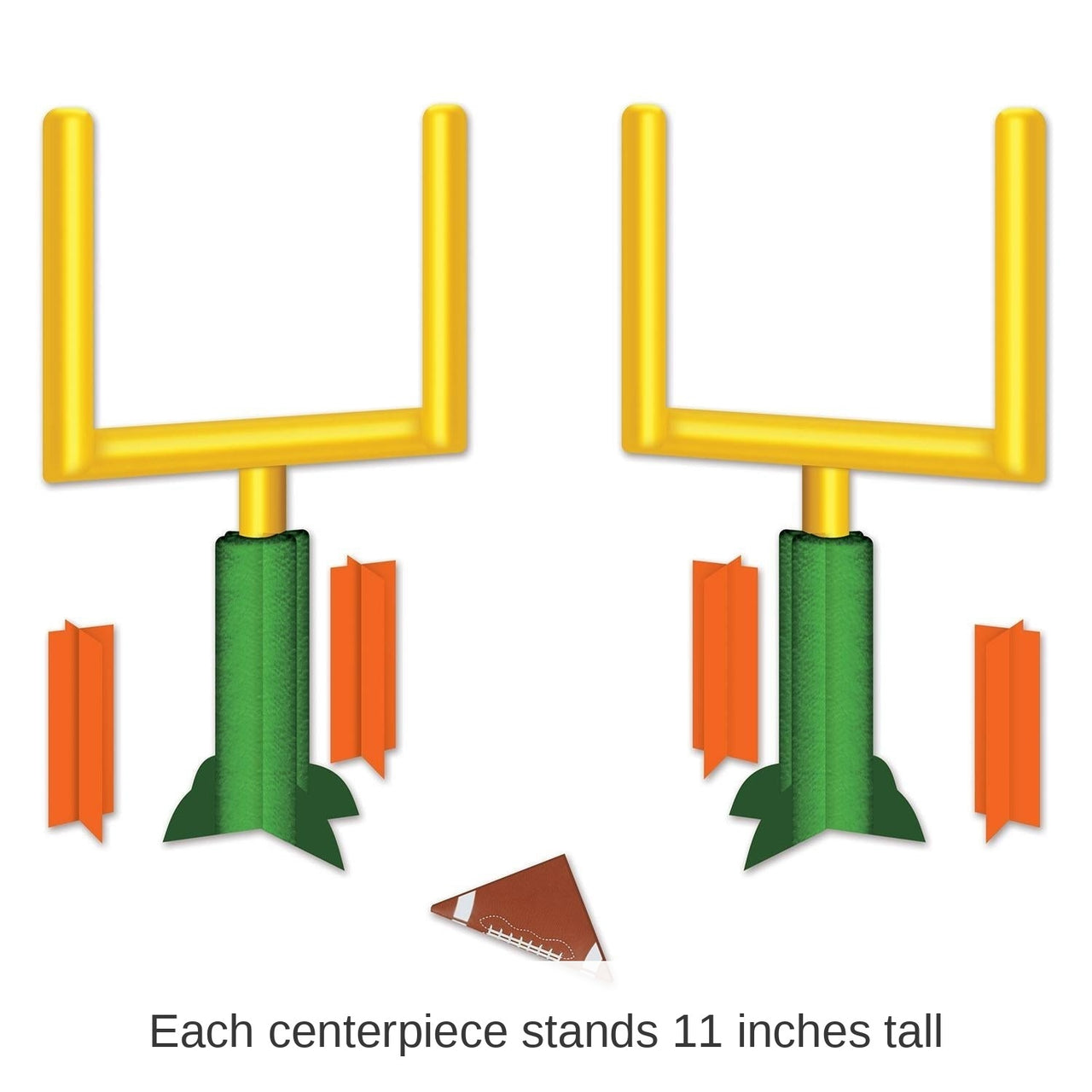 24 Pack Bulk 3-D Football Goal Post Party Centerpieces