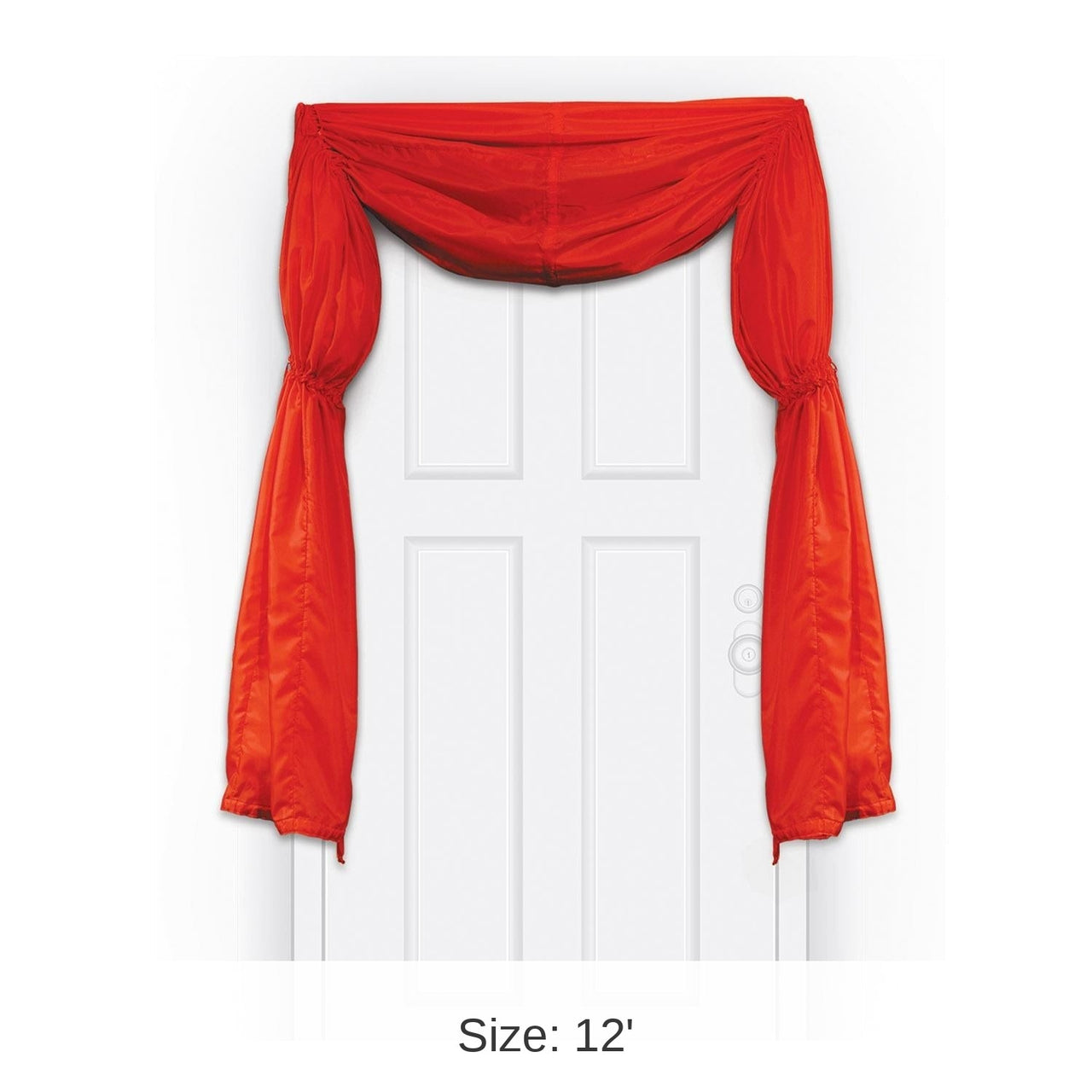 6 Pack Bulk Fabric Red Party Curtain/Bunting