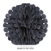 12 Pack Bulk 19 Inch- Tissue Flutter Party Ball - black