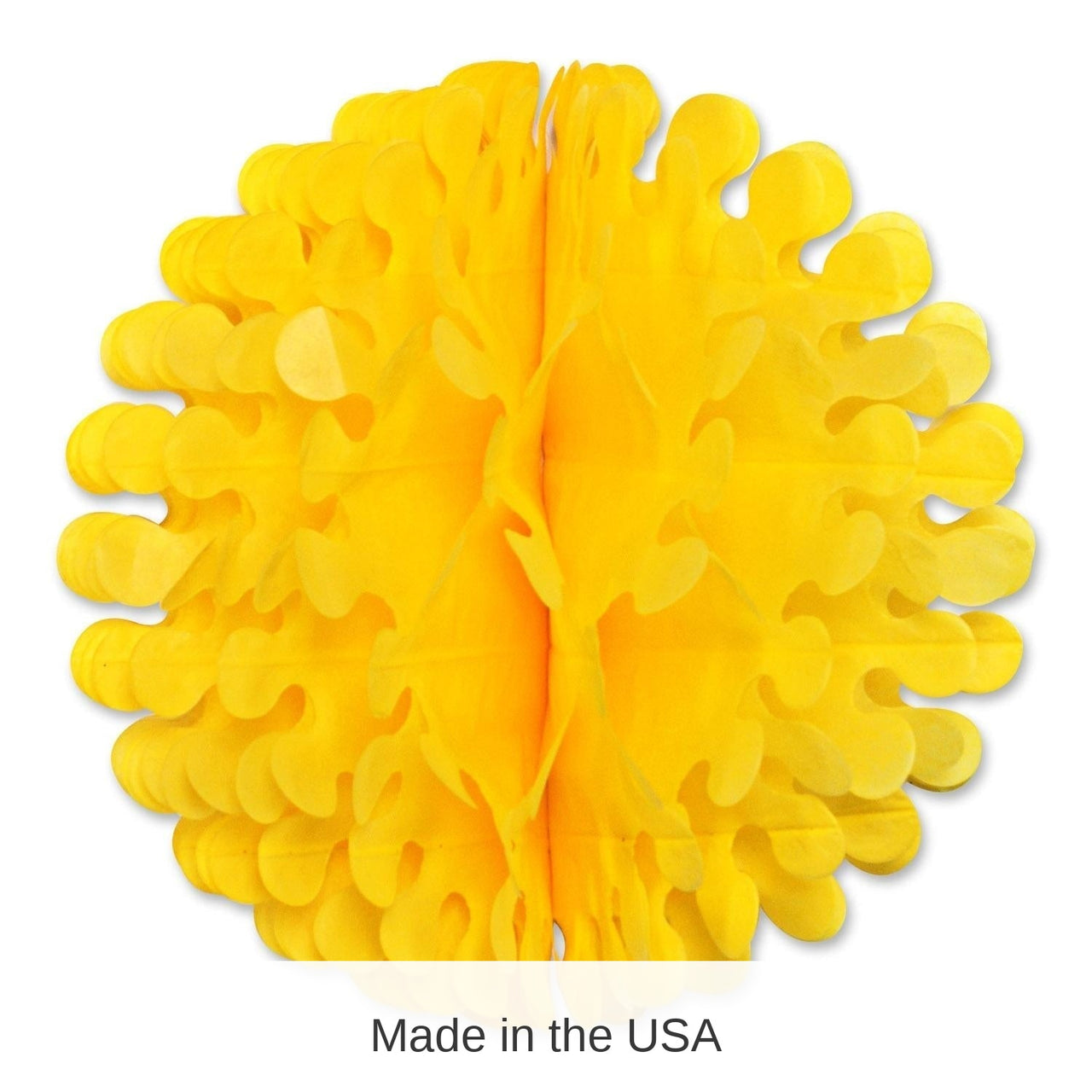 12 Pack Bulk Tissue Flutter Party Ball - canary