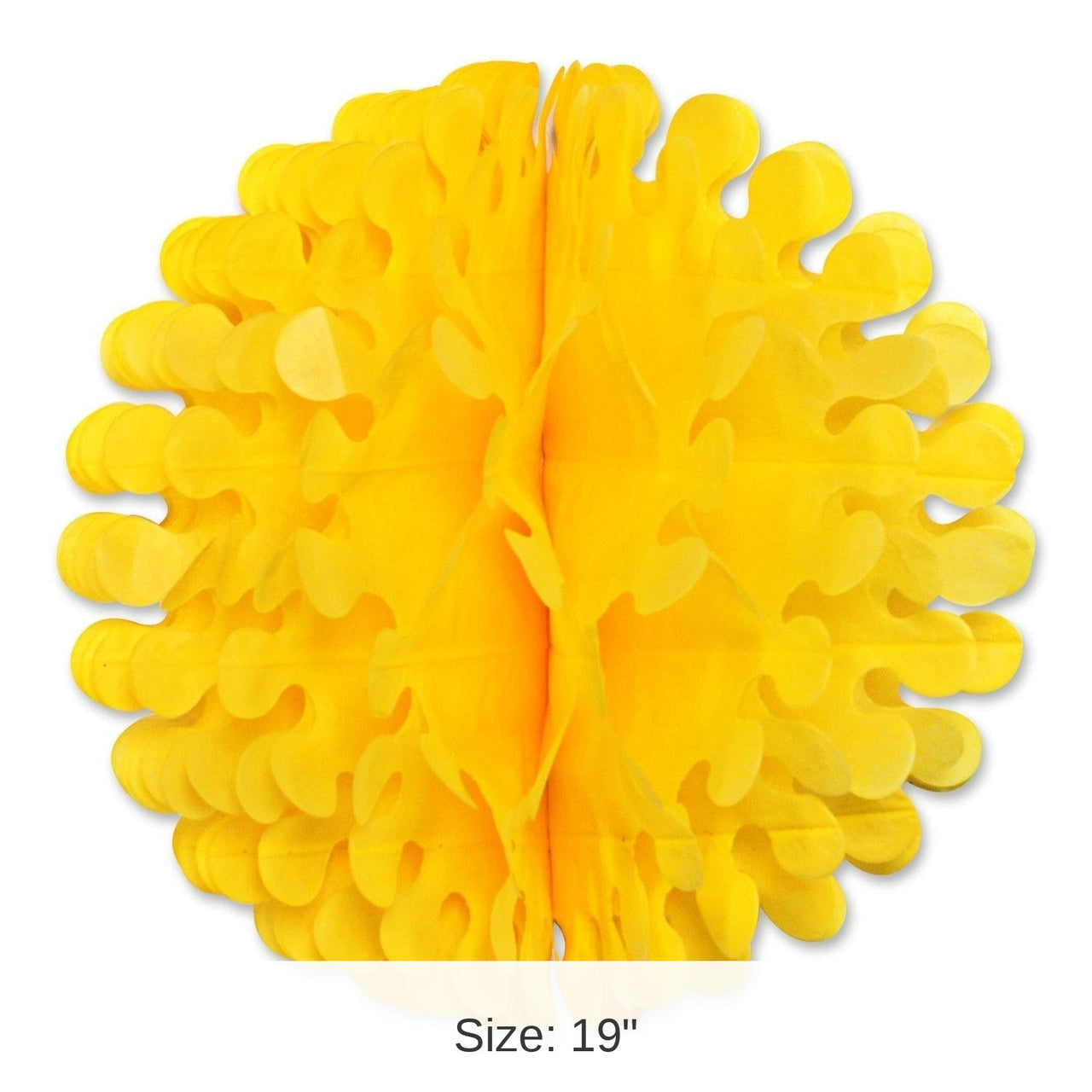 12 Pack Bulk Tissue Flutter Party Ball - canary