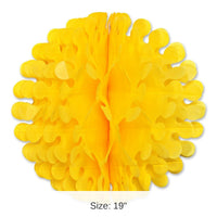 12 Pack Bulk Tissue Flutter Party Ball - canary