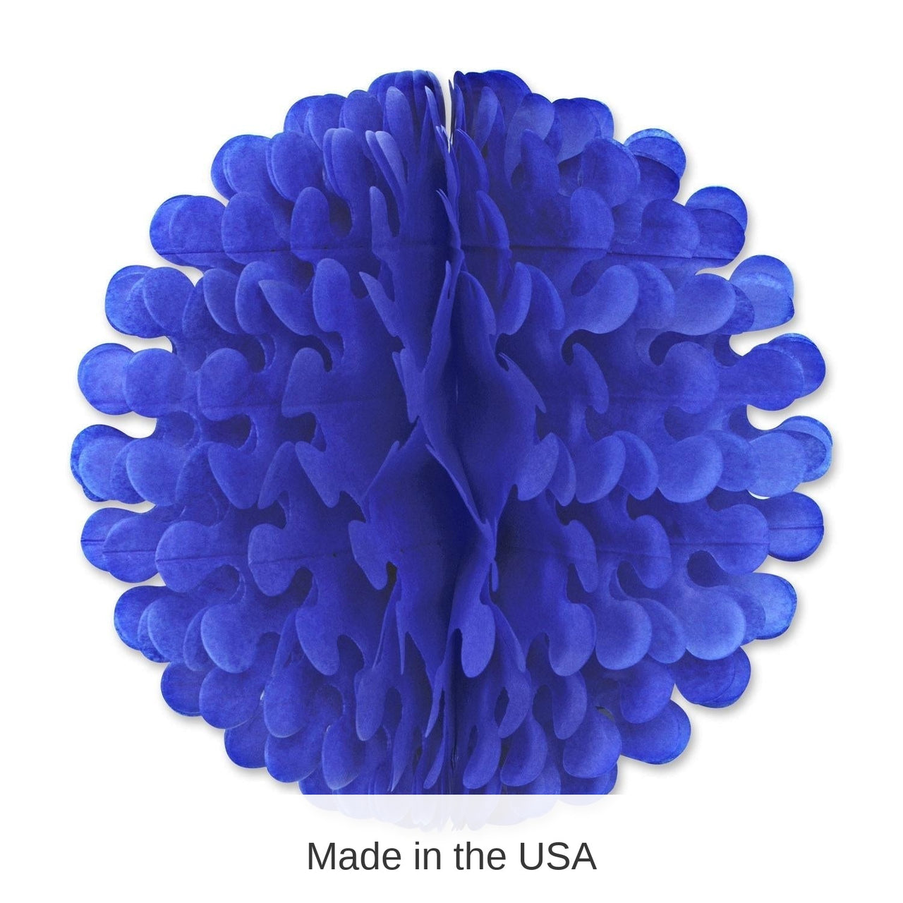 12 Pack Bulk Tissue Flutter Party Ball - medium blue