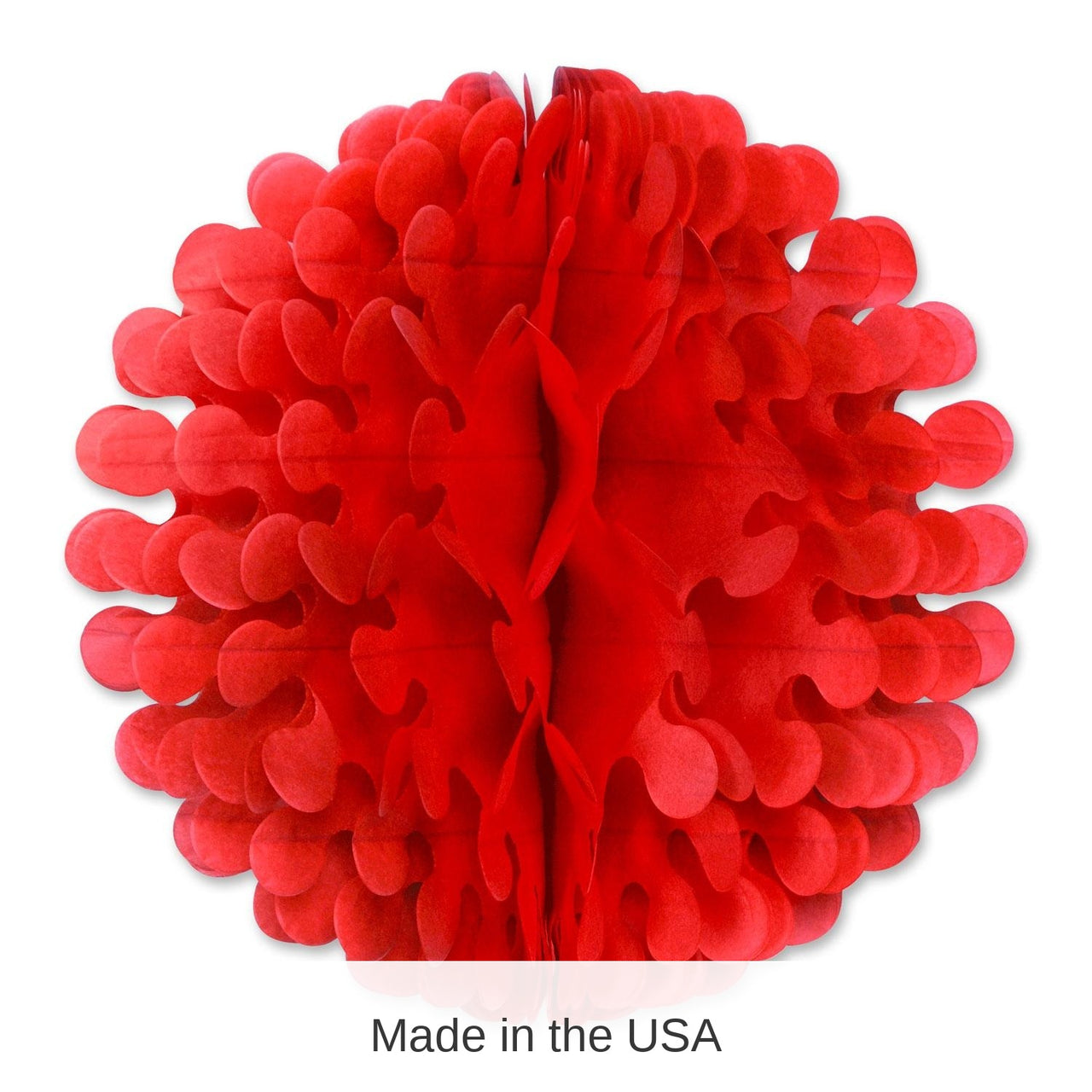 12 Pack Bulk Tissue Flutter Party Ball - red