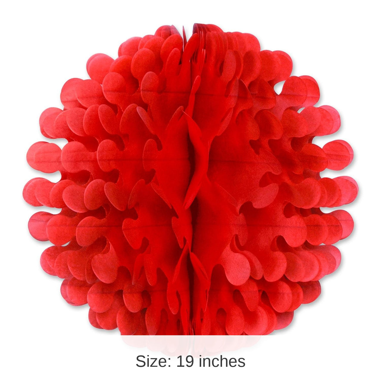 12 Pack Bulk Tissue Flutter Party Ball - red