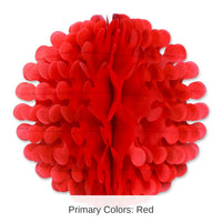 12 Pack Bulk Tissue Flutter Party Ball - red
